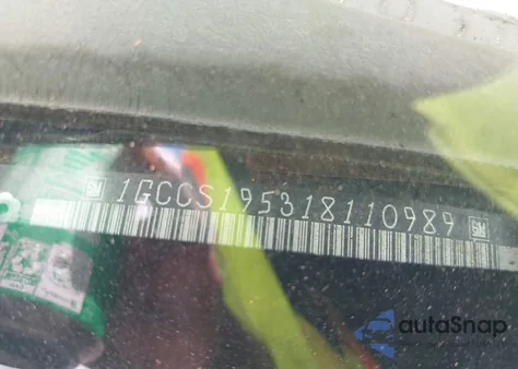 2001 Chevrolet S-10 Ls из США, поврежденный, VIN 1GCCS195318110989